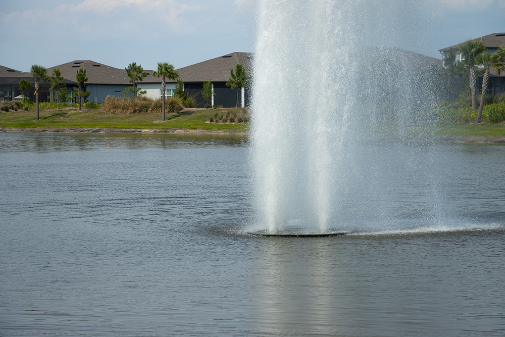 Close up of fountains